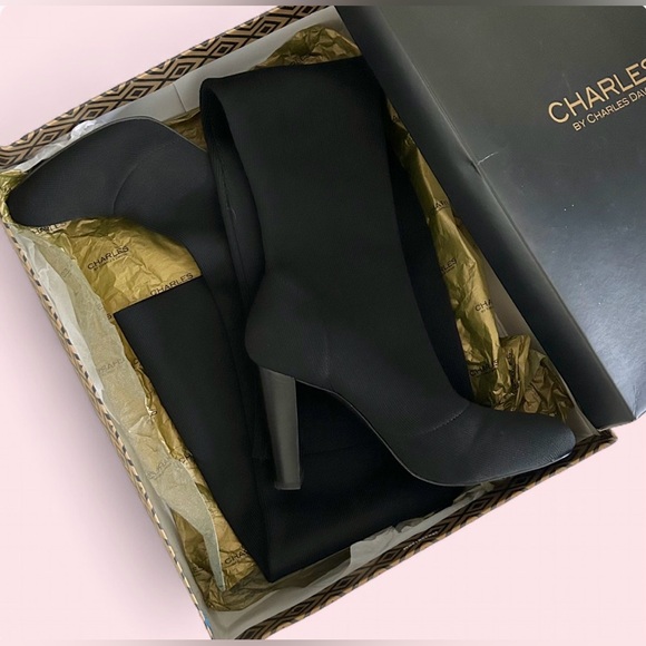 Charles David Stretch Knit Boots - Picture 13 of 16
